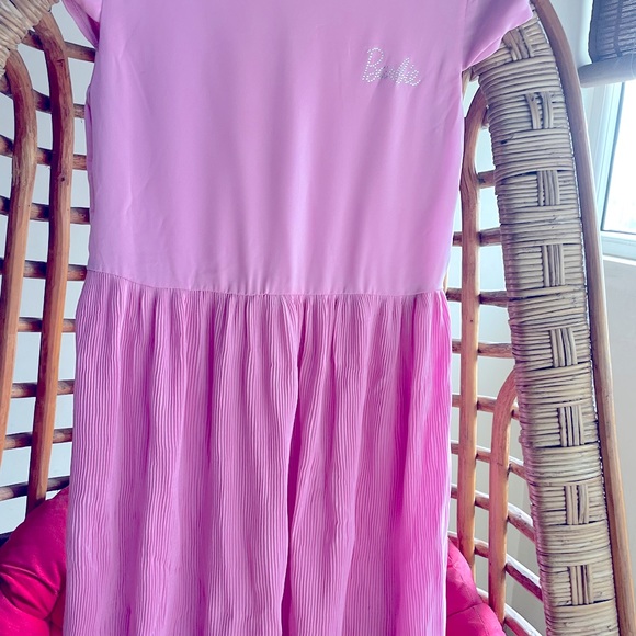 Brand New Pink party dress for 11-12 years old girls in soft polyester cloth - Picture 5 of 7
